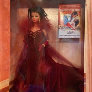 Barbie Doll as Scarlett O’Hara in her Red Dress